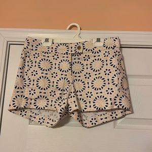 J. CREW patterned shorts, size 0, great condition